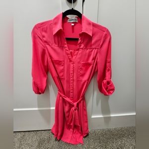 Express Portofino Dress Hot Pink Size XS